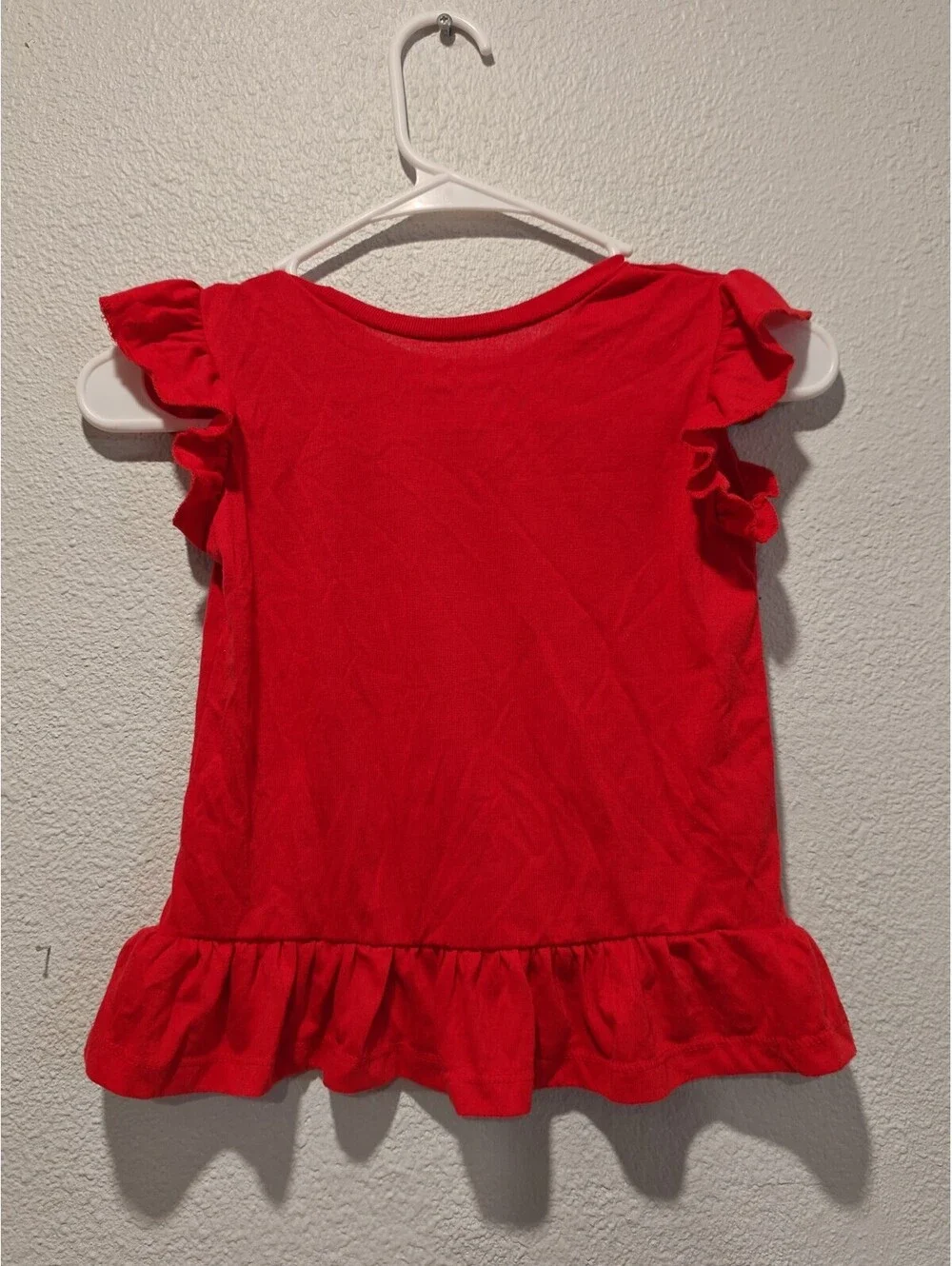 Disney Junior Minnie Mouse Red Ruffle Sleeve Shirt 6X